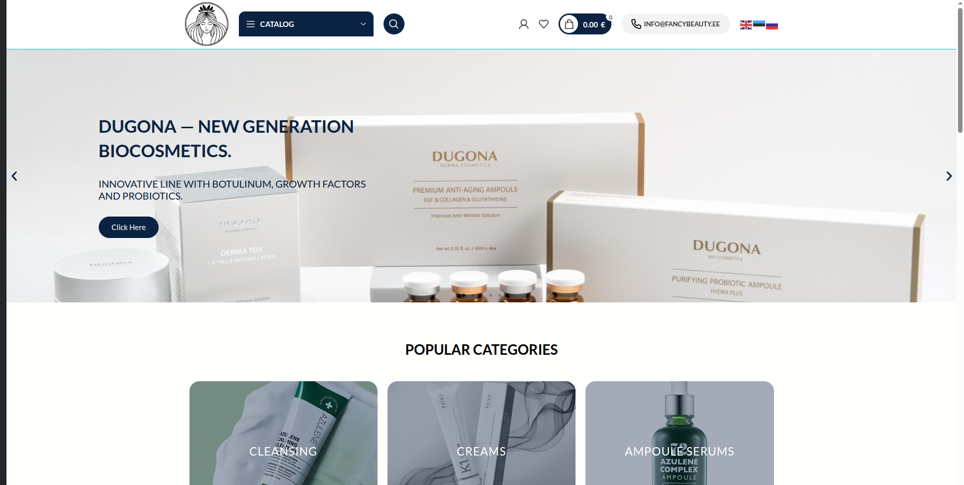 Fancy Beauty - Cosmetics e-commerce