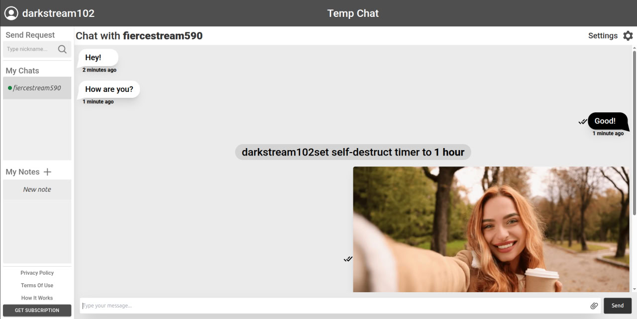 TempChat - Secure Messaging